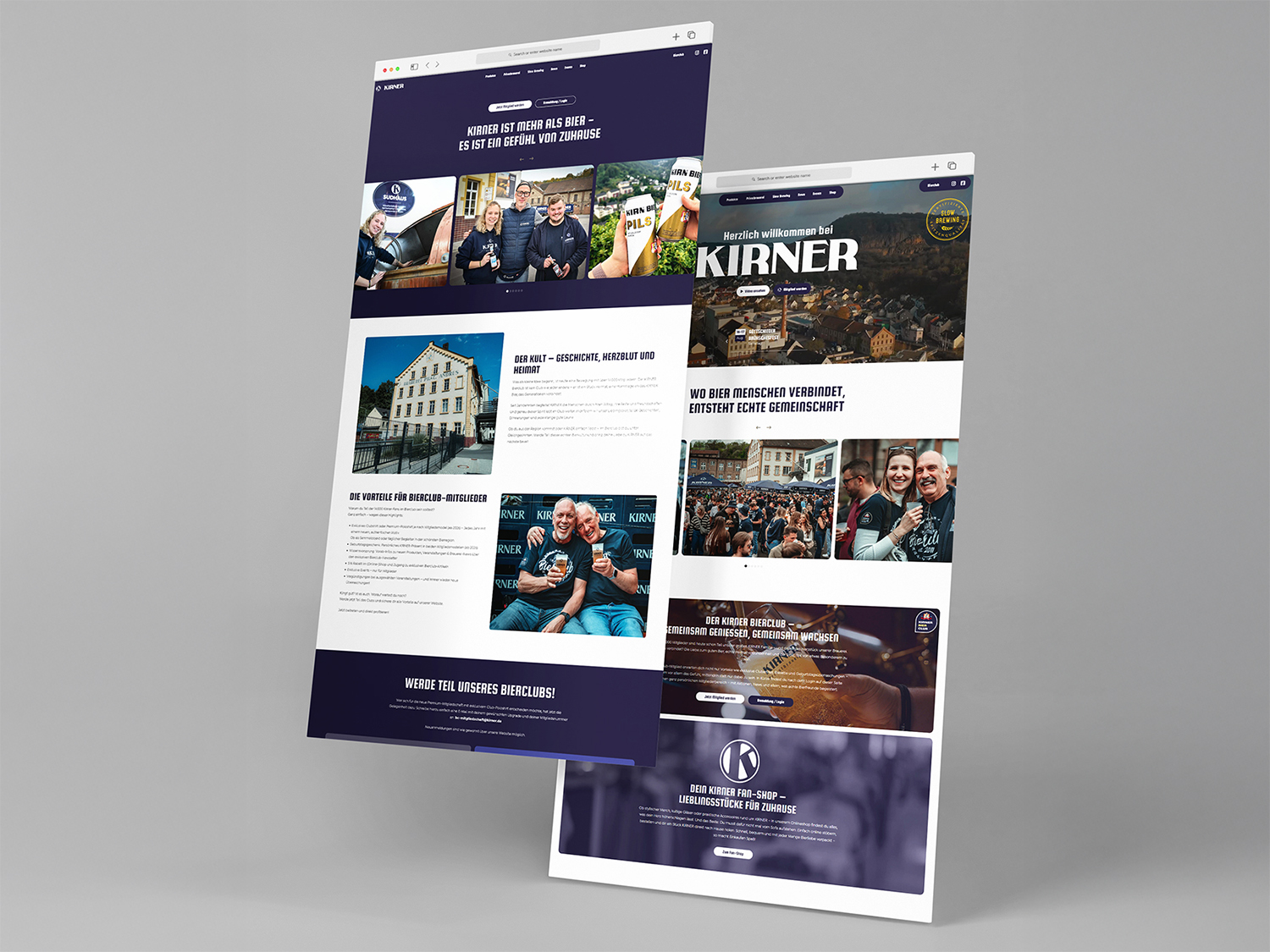 Kirner Pils tritt mit neu gestalteter Webseite an.